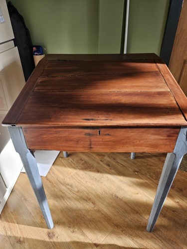 Vintage single desk - desk, school