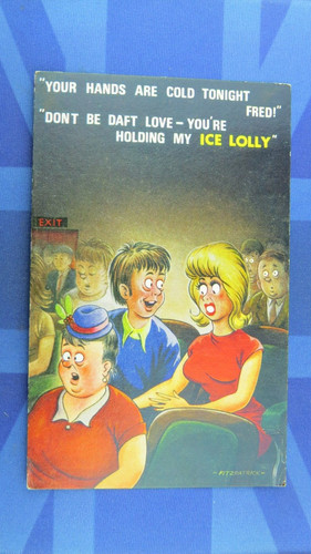 Saucy bamforth comic postcard - saucy,