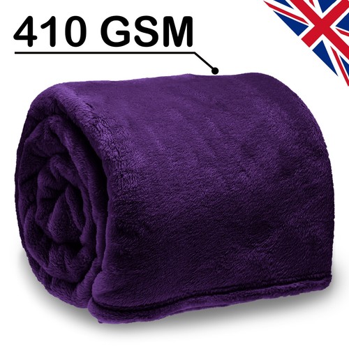 Warm fleece blanket faux - fleece, fur