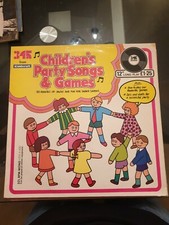 CHILDREN'S PARTY SONGS AND GAMES 12" LP VINYL 1973 16 Track kids 6-400