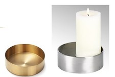 Stainless Steel Round Candle