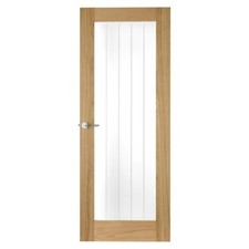 oak veneer internal glazed doors