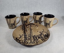 Set Plate 4 Mugs Cups