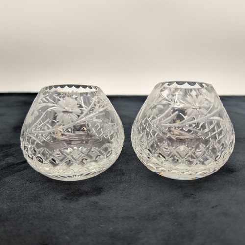 Clear crystal posy vase - crystal,