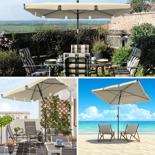Rectangular garden parasol - rectangular,