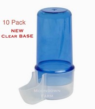 10 x 75ml Cage Bird Water Drinker / Feeder for Finch, Canary, Aviary Birds