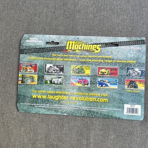 Mean machines plates - mean,