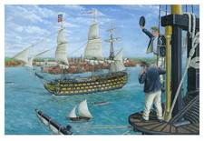 HMS Victory entering
