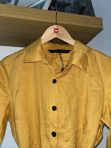 Zara 100 linen - zara, yellow