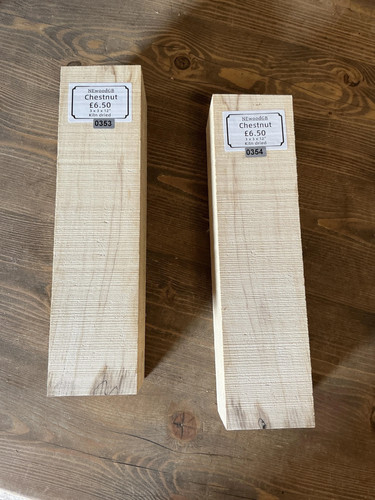 Chestnut spindles 3x12”