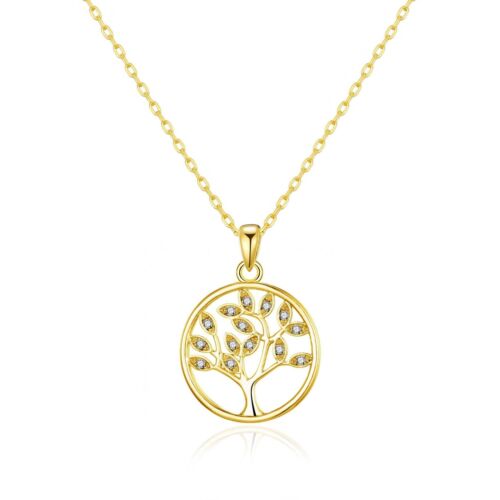 18k gold plated tree life - gold, of