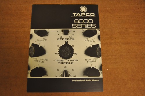 Tapco 6000 series professional - tapco,