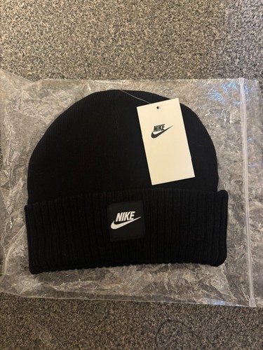 Nike black beanie hat unisex - beanie,