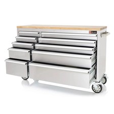55" Black Steel Work Bench 10