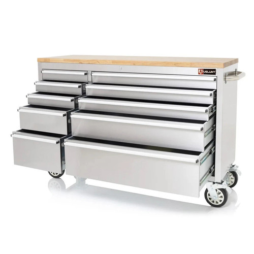 Black steel work bench - 55",
