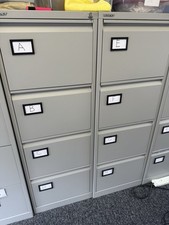 3 X 4 Drawer Grey Bisley Filing Cabinets used for 3 months all come With Keys! 