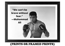 Muhammad Ali Motivational Quote (A5 A4 A3 Picture Print / Framed Poster) #233
