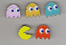 Pacman and ghost pin badges