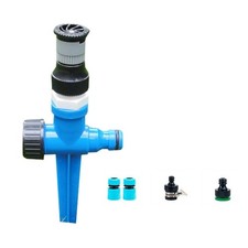 360° Adjustable Garden Sprinkler with Ground Spike & Joint Set, Atomised Spray