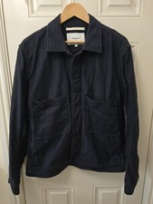 Norse Projects Tyge Broken Twill Jacket Overshirt Shacket Navy Mens' Large