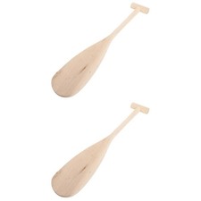  2 Pieces Childrens Canoe Paddle Wooden Oar for Kids Boat Paddles