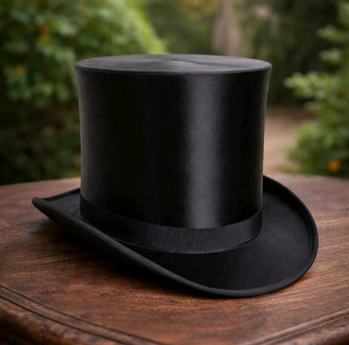 Handmade pure black silk tall - pure,