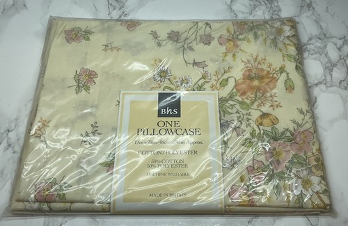 Vintage pillowcase bhs floral - vintage,