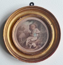 GEORGIAN STIPPLE ENGRAVING- A BOY OF GLAMORGAN publ. 1788