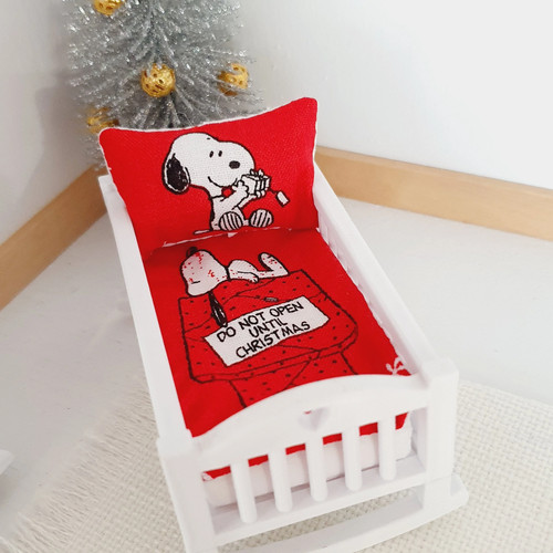 Christmas crib bedding snoopy - bedding:,
