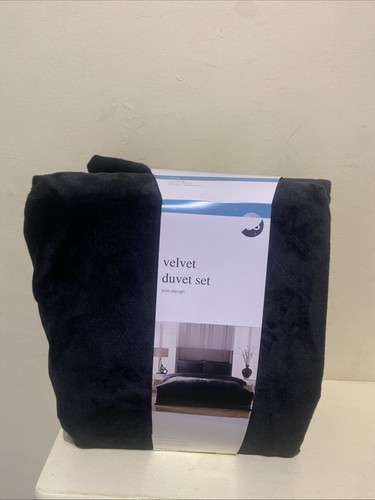 Homestore black velvet duvet - homestore,