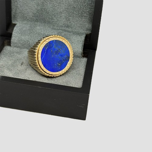 9ct lapis lazuli sovereign - lapis,