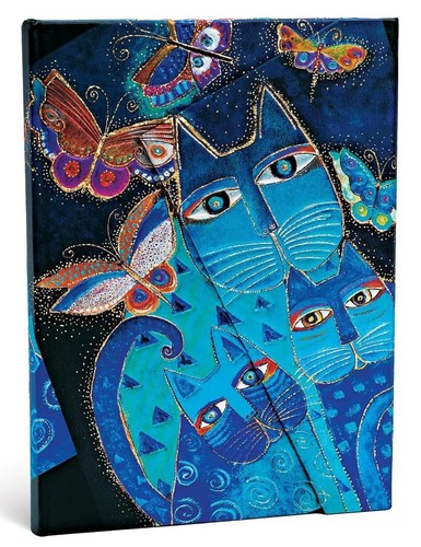 Paperblanks blue cats and - cats,