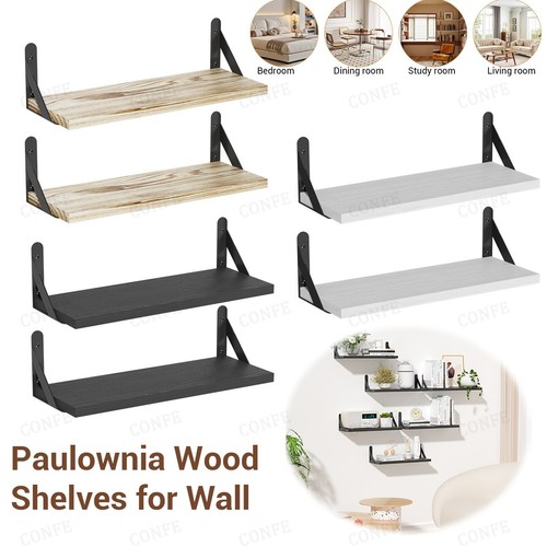 Wooden floating shelves - floating,