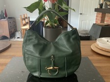 BEAUTIFUL RALPH LAUREN  VERY VINTAGE “RLL HORSE BIT ” Leather Shoulder Handbag