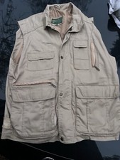 Hide Park Medium Biege  Shooting Vest Gilet Fishing Hunting Hidepark