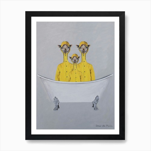 Giraffes raincoats in - giraffes,