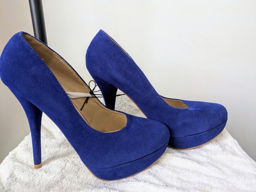 Women blue stiletto high - women's,