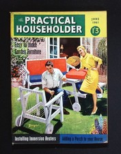 The Practical Householder June 1961 Easy Garden Furniture DIY Porch Immersion