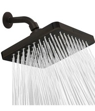 SparkPod Fixed Shower Head High Pressure Rain Luxury - Square Vintage 8inch 20cm