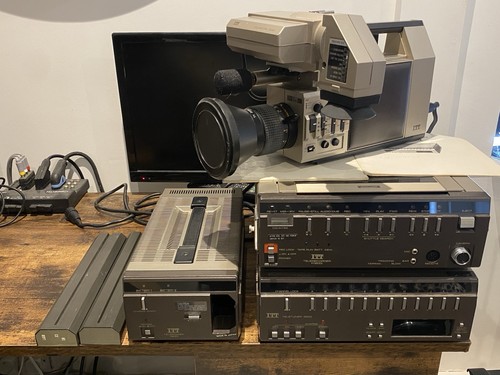 Vintage itt 3833 portable vhs - itt,