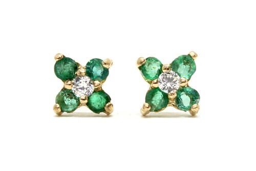 9ct gold emerald and - 9ct,