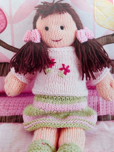 Gorgeous knitted doll 36cm - gorgeous,