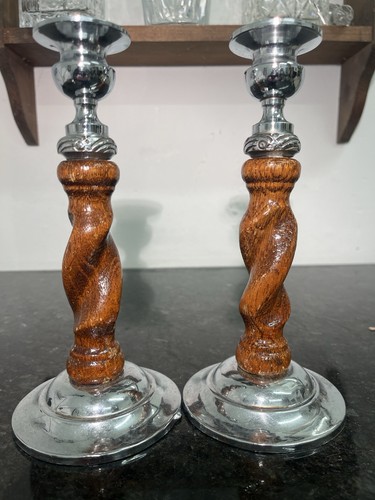 Wood and chrome twist - and,