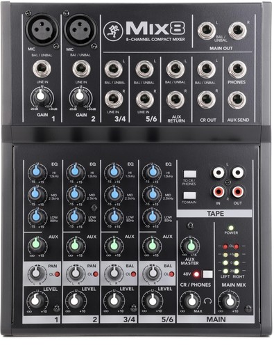 Mackie mix8 channel compact - mix8,