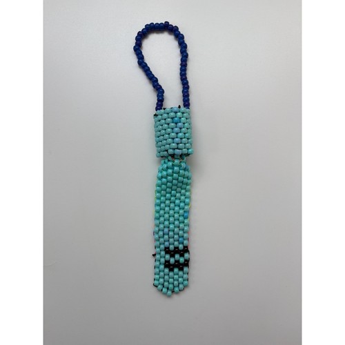 Kandi beaded charm blue teal - kandi,