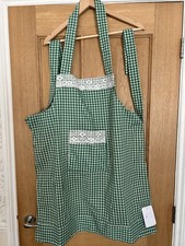 Adult Green Gingham Apron with