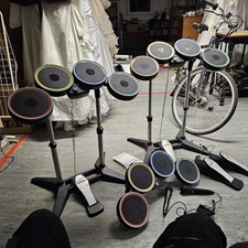 Xbox One Rock Band 4 Wireless Drum Kits - 3 Drums + 4 Pedels + 2 Mics 