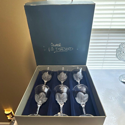 Durand etched stemmed - durand,