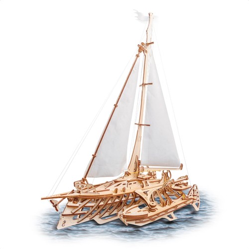 Ugears trimaran merihobus - merihobus, 3d