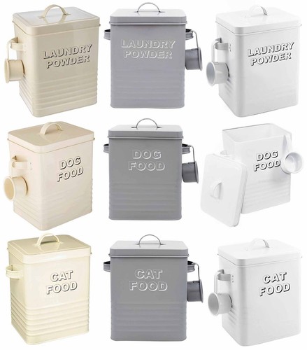 Metal pet food storage - metal,